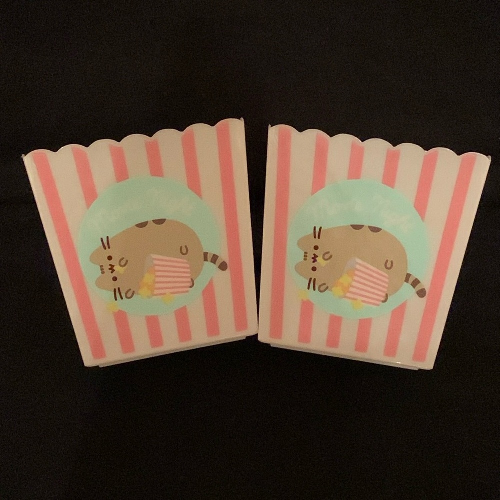 Pusheen popcorn buckets set of 2 new
